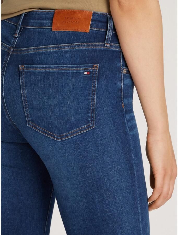 Tommy Hilfiger Skinny fit jeans COMO Skinny RW ACE met logo-badge en enkellange snit