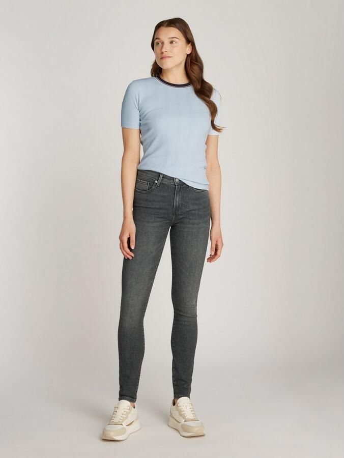 Tommy Hilfiger Skinny fit jeans COMO Skinny RW ACE met logo-badge en enkellange snit - Foto 3