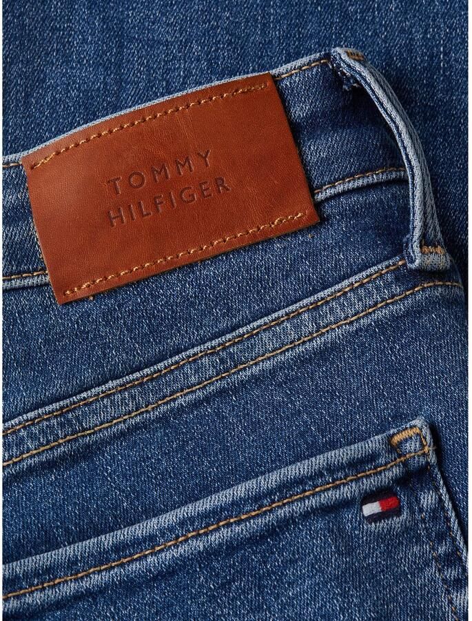 Tommy Hilfiger Skinny fit jeans COMO SKINNY RW BLACK met logo-badge