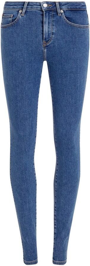 Tommy Hilfiger Skinny fit jeans COMO SKINNY RW BLACK met logo-badge - Foto 11