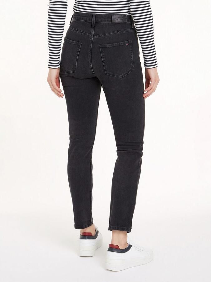 Tommy Hilfiger Slim fit jeans SLIM CIGARETTE HW A DARK BLUE - Foto 5