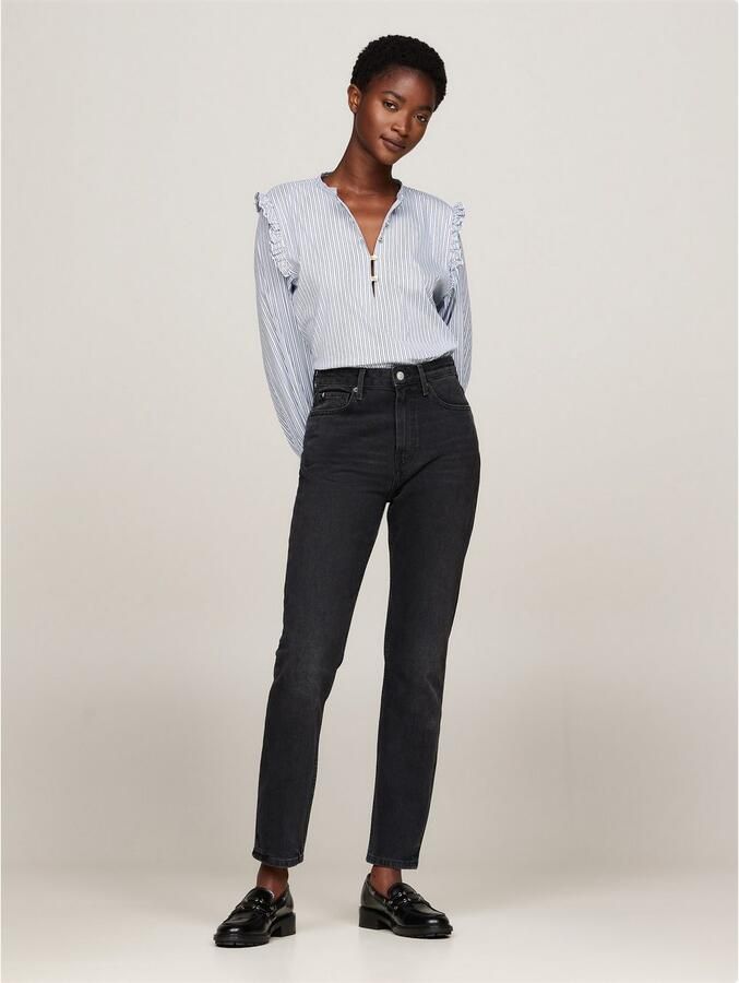 Tommy Hilfiger Slim fit jeans SLIM CIGARETTE HW A DARK BLUE - Foto 4