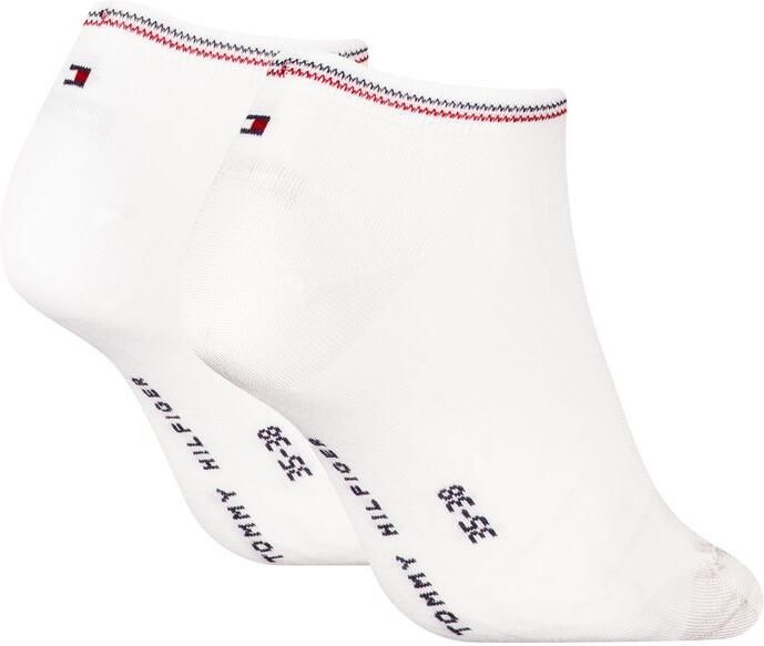 Tommy Hilfiger Sneakersokken TH WOMEN SNEAKER 2P SHINE met vochtregulerende technologie (Set van 2)