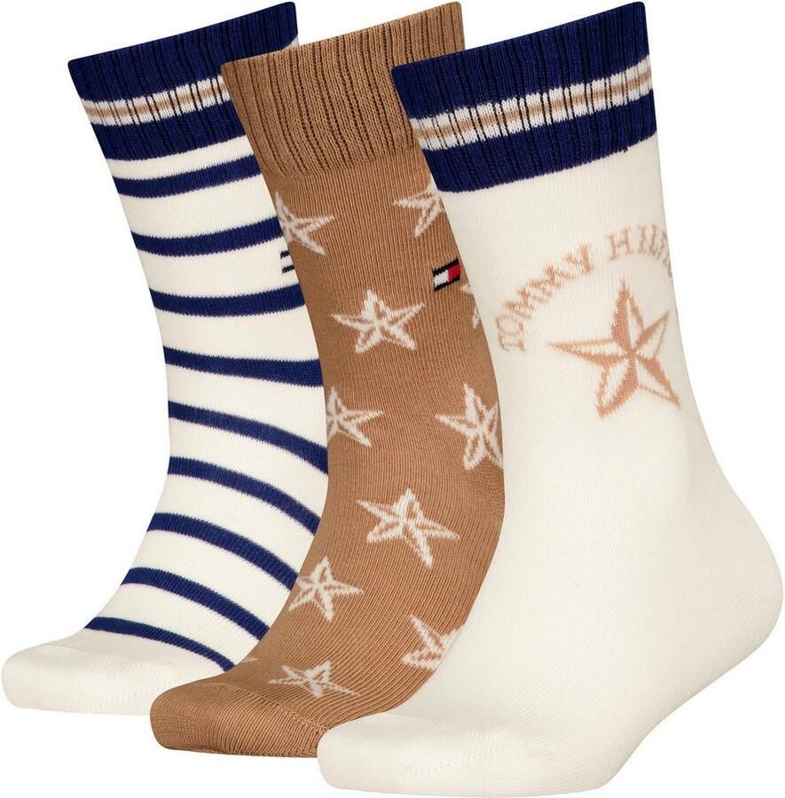 Tommy Hilfiger Sokken met opvallend patroon (3 paar)