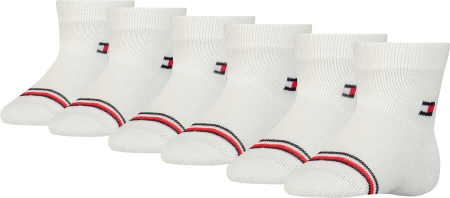 Tommy Hilfiger Sokken TH BABY SOCK 6P ECOM met iconische streepaccenten (Set van 6)