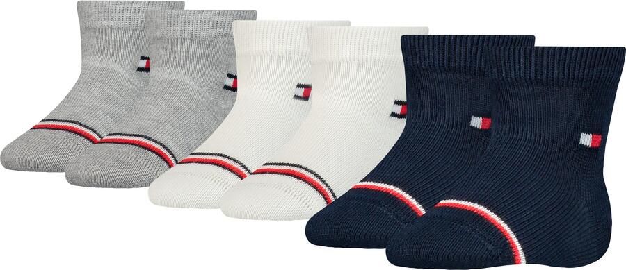 Tommy Hilfiger Sokken TH BABY SOCK 6P ECOM met iconische streepaccenten (Set van 6) - Foto 2