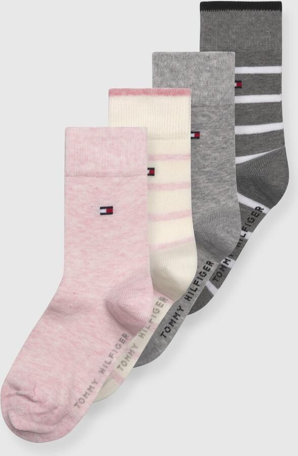 Tommy Hilfiger Sokken TH KIDS SOCK 4P BRETON STRIPE ECOM (4 paar)