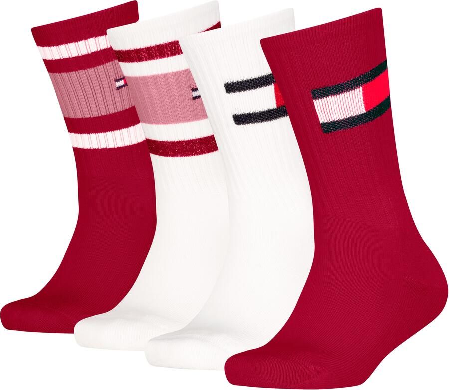 Tommy Hilfiger Sokken TH KIDS SOCK 4P FLAG & SPORT STRIPE ECOM (4 paar) - Foto 2
