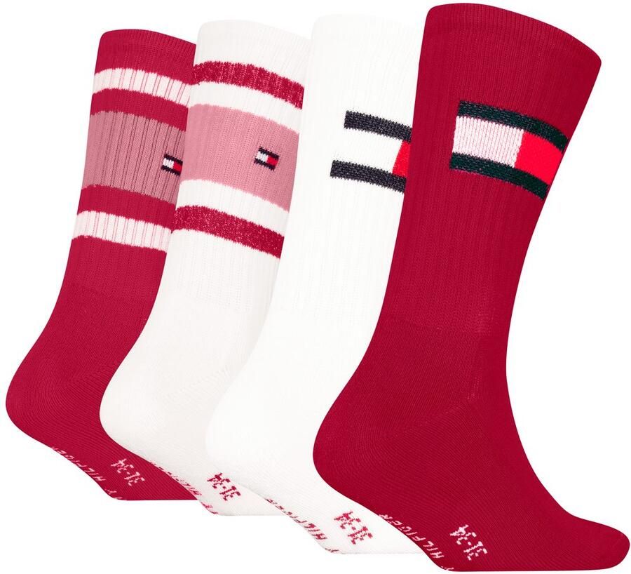 Tommy Hilfiger Sokken TH KIDS SOCK 4P FLAG & SPORT STRIPE ECOM (4 paar)