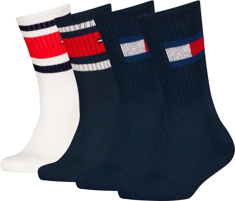 Tommy Hilfiger Sokken TH KIDS SOCK 4P FLAG & SPORT STRIPE ECOM (4 paar) - Foto 2