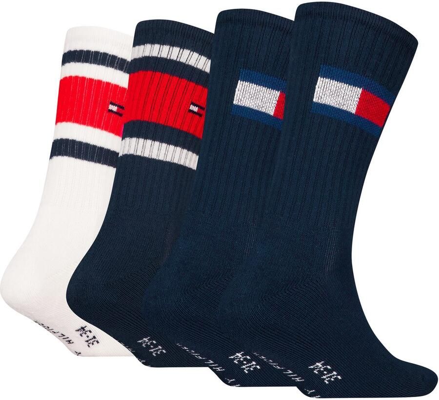 Tommy Hilfiger Sokken TH KIDS SOCK 4P FLAG & SPORT STRIPE ECOM (4 paar)