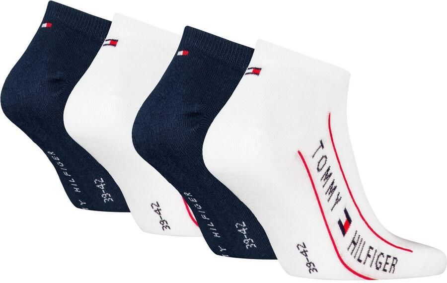 Tommy Hilfiger Sokken TH MEN SNEAKER 4P TH LOGO ECOM (4 paar) - Foto 2