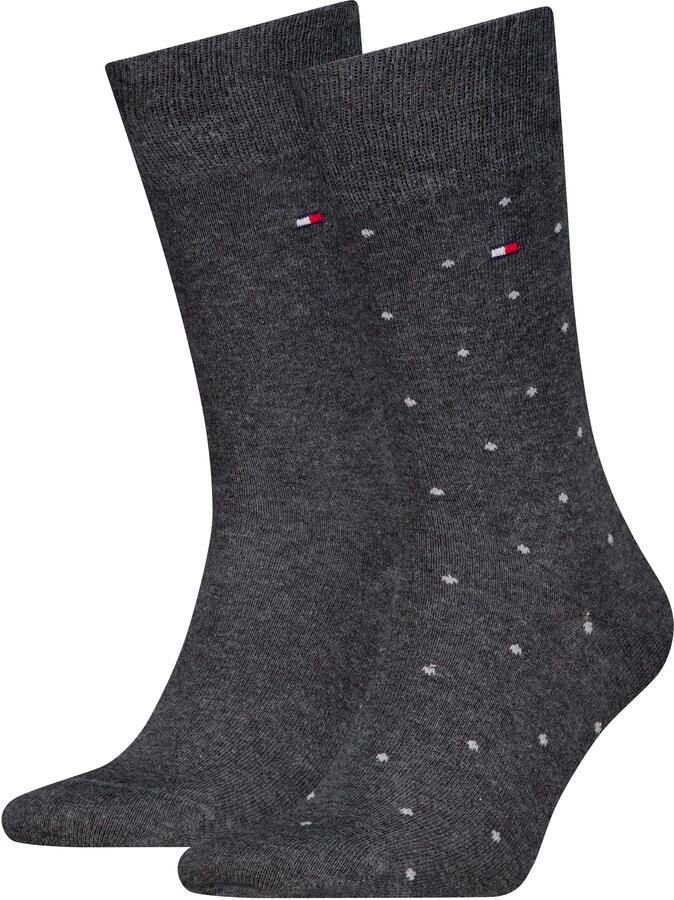 Tommy Hilfiger Sokken TH MEN SOCK 2P DOT met klassieke merkdruk (2 paar 2 paar)