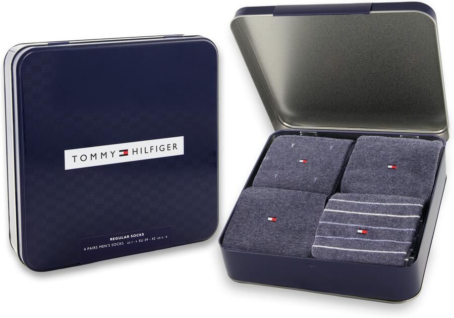 Tommy Hilfiger Sokken TH MEN SOCK 4P TIN GIFTBOX (Set van 4) - Foto 2