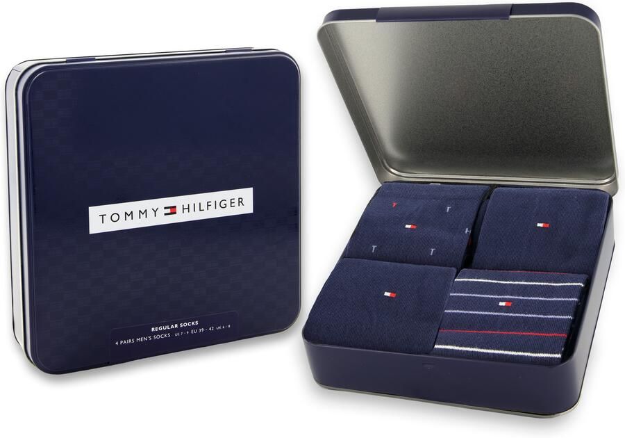 Tommy Hilfiger Sokken TH MEN SOCK 4P TIN GIFTBOX (Set van 4) - Foto 3