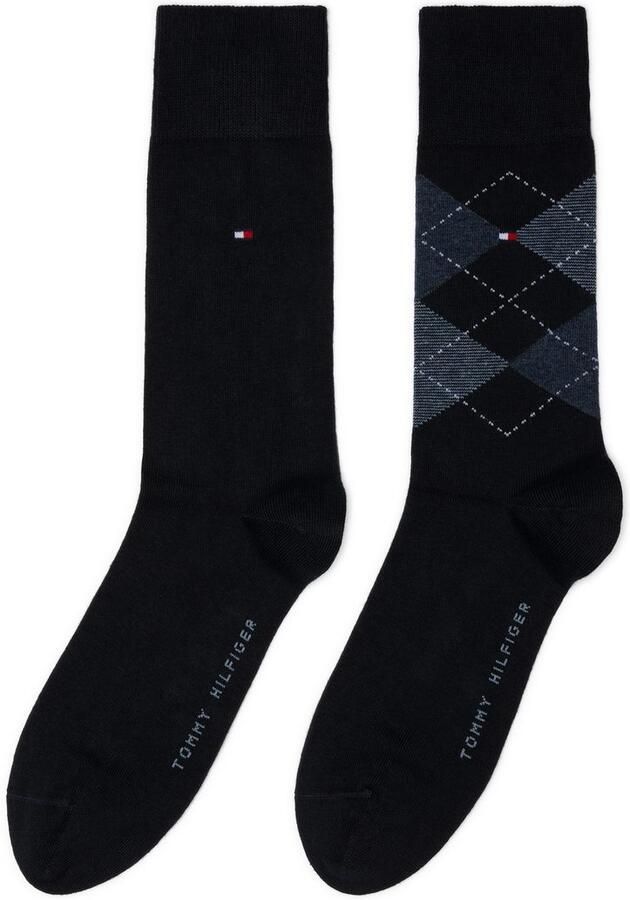 Tommy Hilfiger Sokken TH MEN SOCK CHECK 2P met klassiek argyle-ontwerp (2 paar) - Foto 3