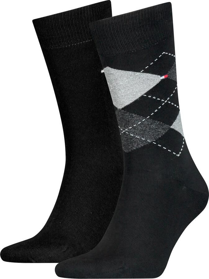 Tommy Hilfiger Sokken TH MEN SOCK CHECK 2P met klassiek argyle-ontwerp (2 paar) - Foto 4