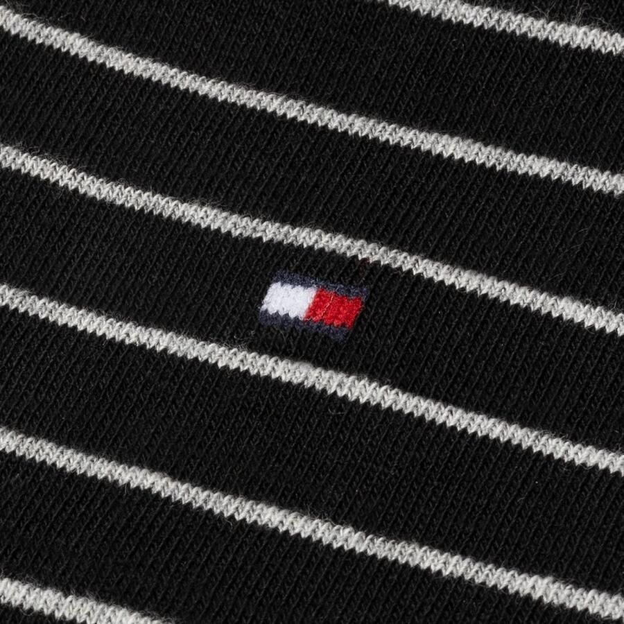 Tommy Hilfiger Sokken TH WO SOCK 2P SMALL STRIPE met smalle ribboord gemêleerd gestreept (2 paar)