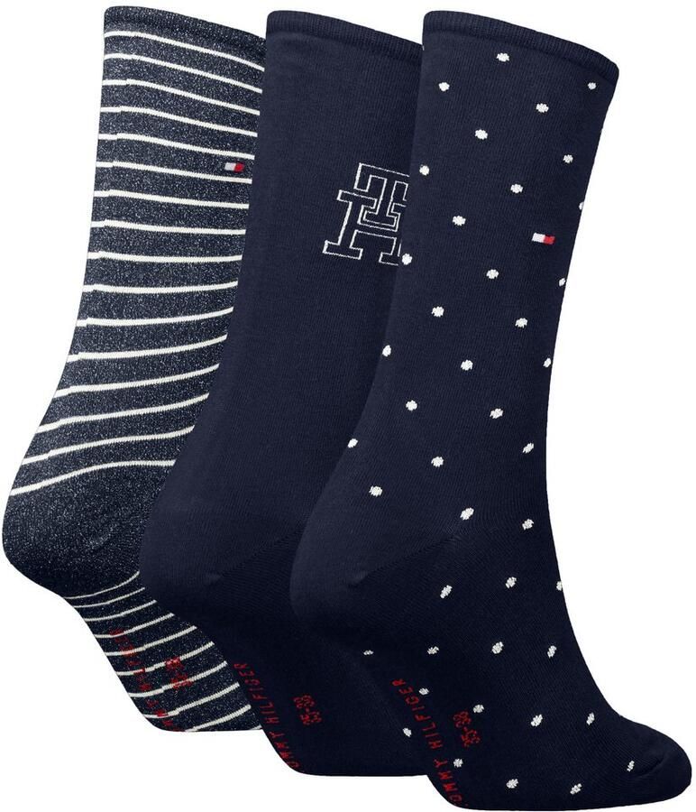 Tommy Hilfiger Sokken van katoenmix in een set van 3 paar