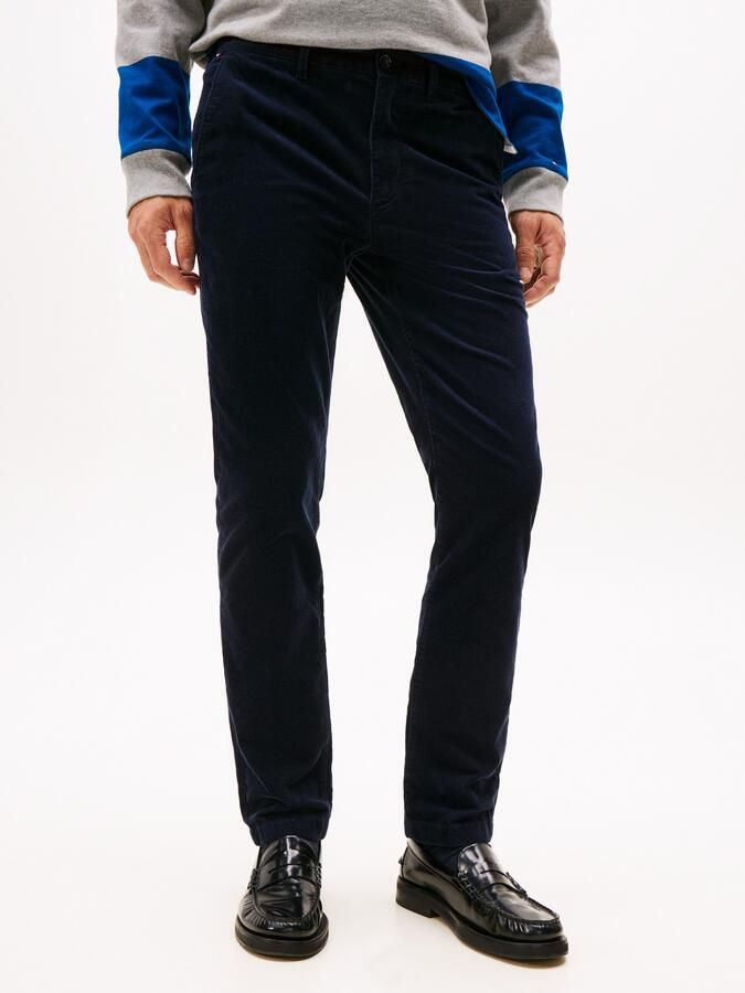Tommy Hilfiger Straight leg coduroy broek van katoenmix model 'DENTON' - Foto 5