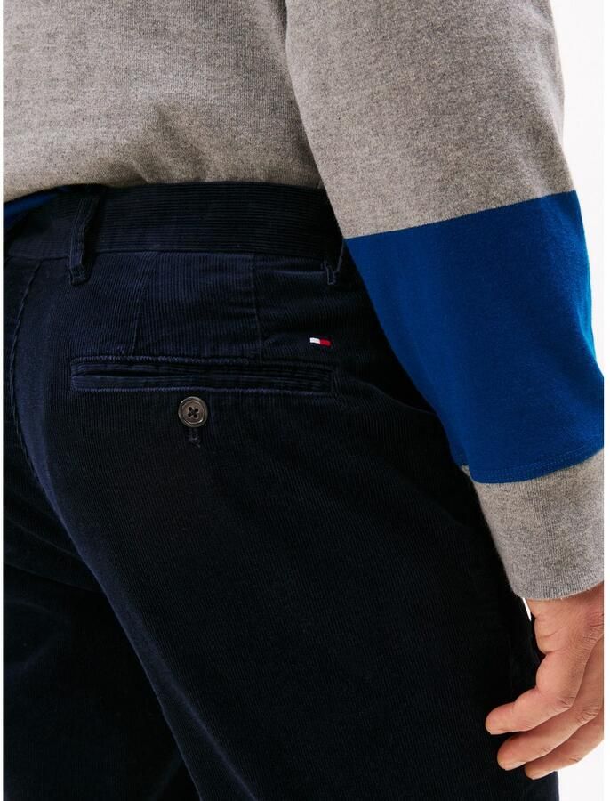 Tommy Hilfiger Straight leg coduroy broek van katoenmix model 'DENTON'