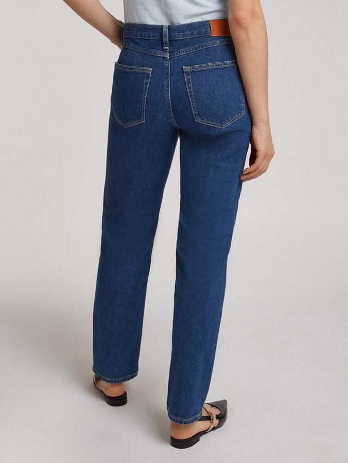 Tommy Hilfiger Straight jeans CLASSIC STRAIGHT RW met logo-badge in enkel-lengte - Foto 2