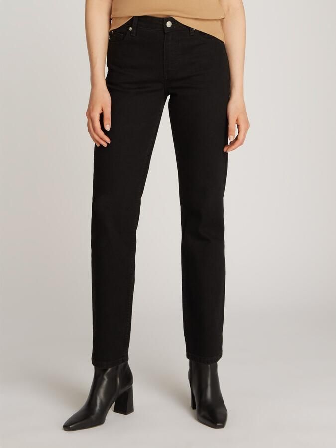 Tommy Hilfiger Straight jeans CLASSIC STRAIGHT RW met logo-badge in enkel-lengte - Foto 5