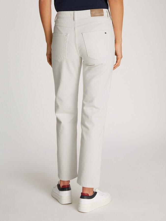 Tommy Hilfiger Straight jeans CLASSIC STRAIGHT RW met logo-badge in enkel-lengte - Foto 2
