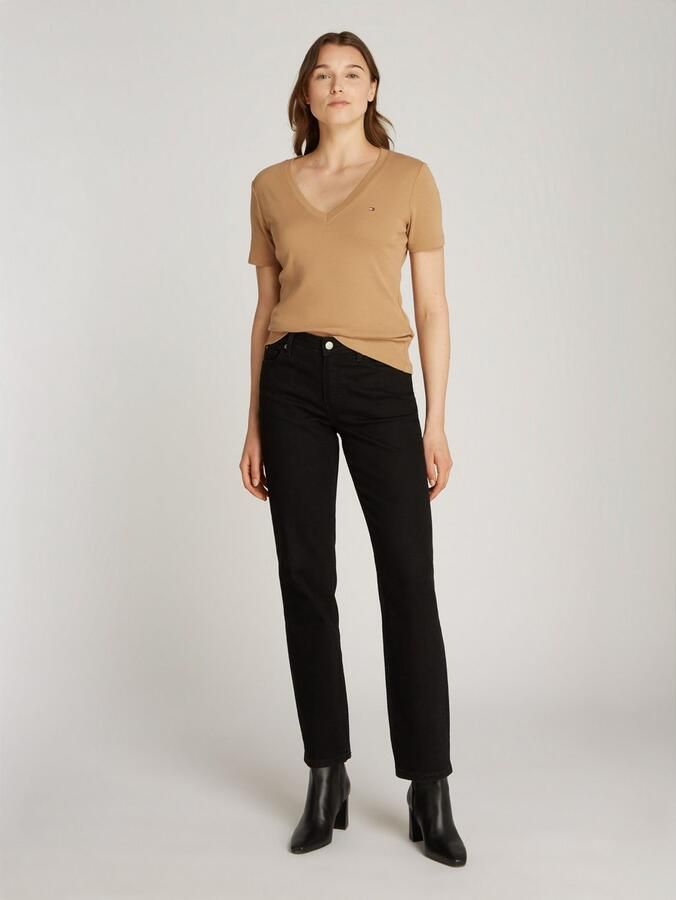 Tommy Hilfiger Straight jeans CLASSIC STRAIGHT RW met logo-badge in enkel-lengte - Foto 3