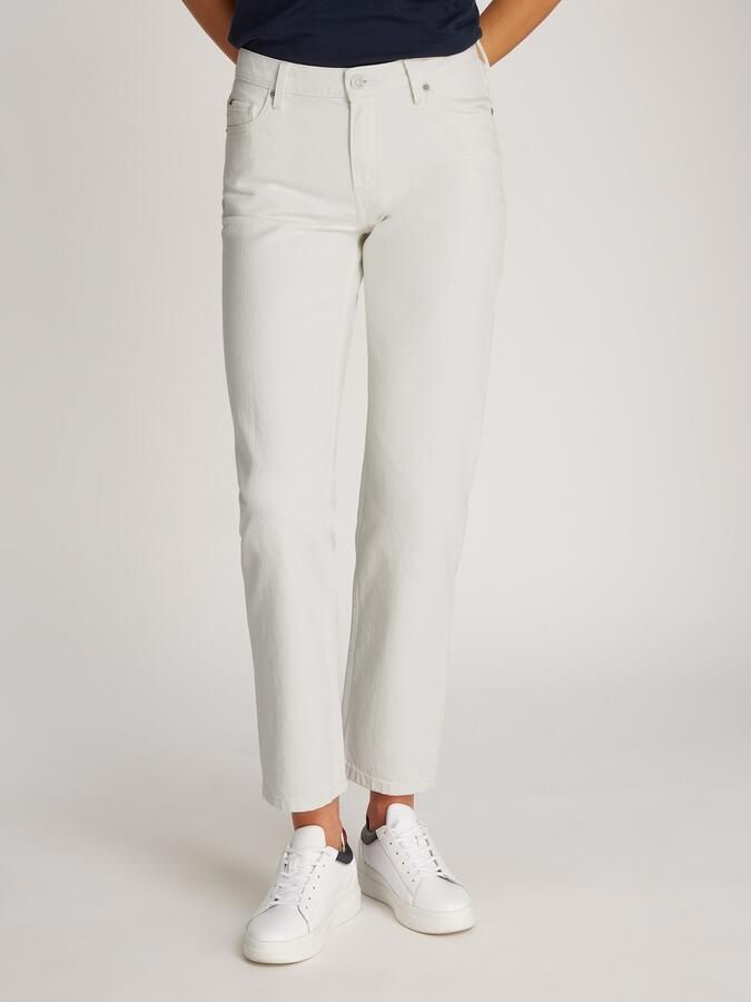 Tommy Hilfiger Straight jeans CLASSIC STRAIGHT RW met logo-badge in enkel-lengte - Foto 6