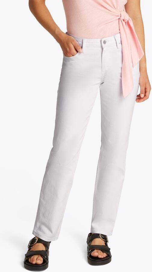 Tommy Hilfiger Straight jeans CLASSIC STRAIGHT RW met logo-badge in enkel-lengte - Foto 6