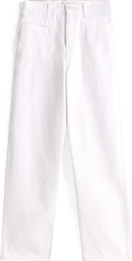 Tommy Hilfiger Straight jeans DNM WHITE RELAXED STRAIGHT HW