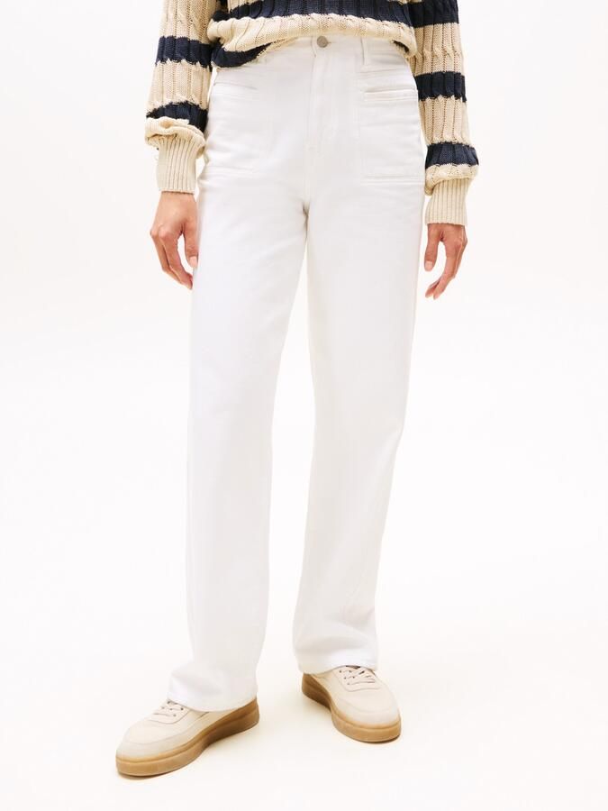 Tommy Hilfiger Straight jeans DNM WHITE RELAXED STRAIGHT HW - Foto 5