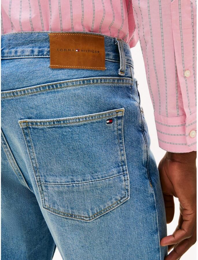 Tommy Hilfiger Straight jeans in blauwe wassing - Foto 3