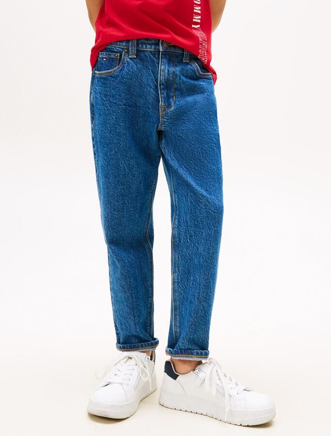 Tommy Hilfiger Stretch jeans ARCHIVE DARK BLUE DENIM voor kinderen tot 16 jaar stone washed - Foto 7