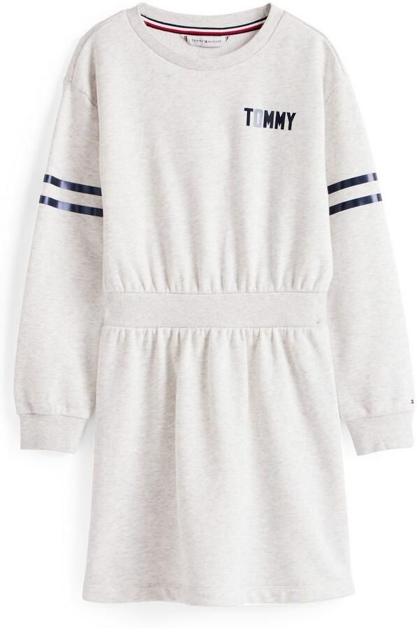 Tommy Hilfiger Sweatjurk SATIN APPLIQUE HWK DRESS LS voor kinderen tot 16 jaar met satijnen applicatie - Foto 5