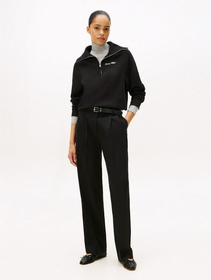 Tommy Hilfiger Classic Script Fleece Half Knit Sweater Dames - Foto 4