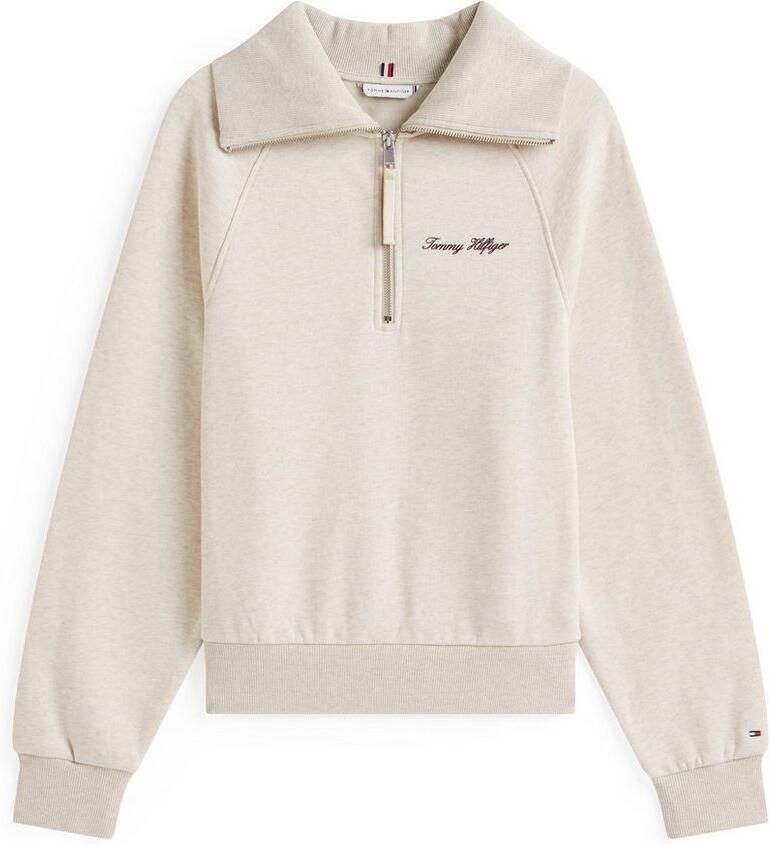 Tommy Hilfiger Classic Script Fleece Half Knit Sweater Dames