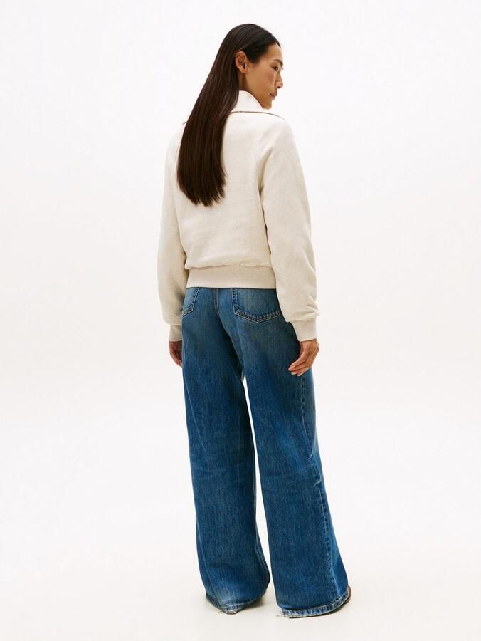 Tommy Hilfiger Classic Script Fleece Half Knit Sweater Dames - Foto 4