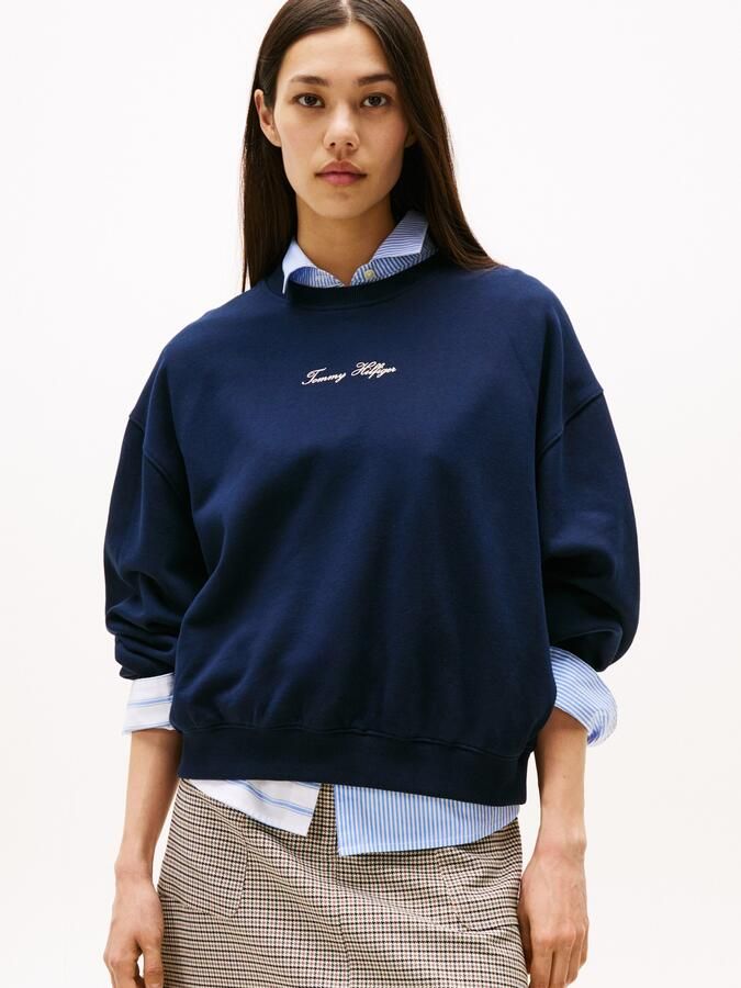 Tommy Hilfiger Sweatshirt CLASSIC SCRIPT TERRY SWEATSHIRT - Foto 5