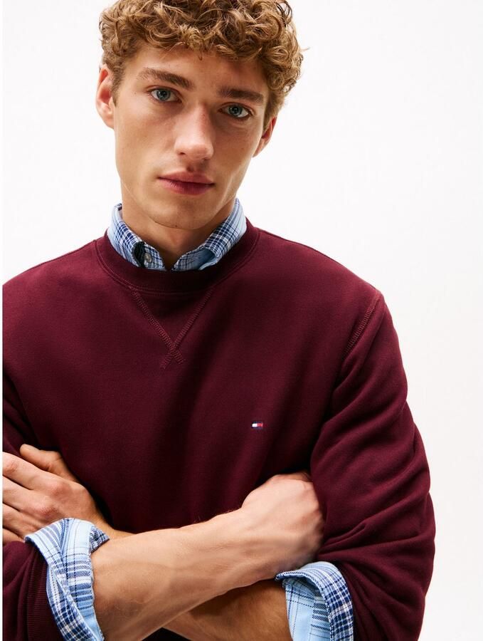 Tommy Hilfiger Sweatshirt ESS SEASONAL FLEECE CREWNECK met ronde hals en borduursel - Foto 2