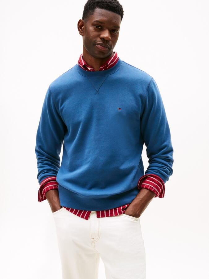 Tommy Hilfiger Sweatshirt ESS SEASONAL FLEECE CREWNECK met ronde hals en borduursel - Foto 9
