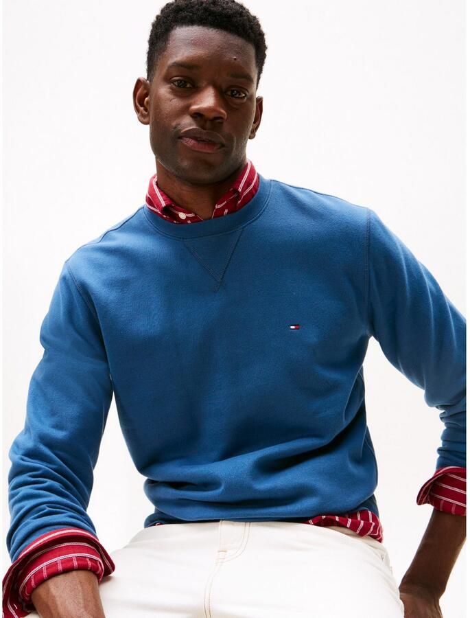 Tommy Hilfiger Sweatshirt ESS SEASONAL FLEECE CREWNECK met ronde hals en borduursel - Foto 6