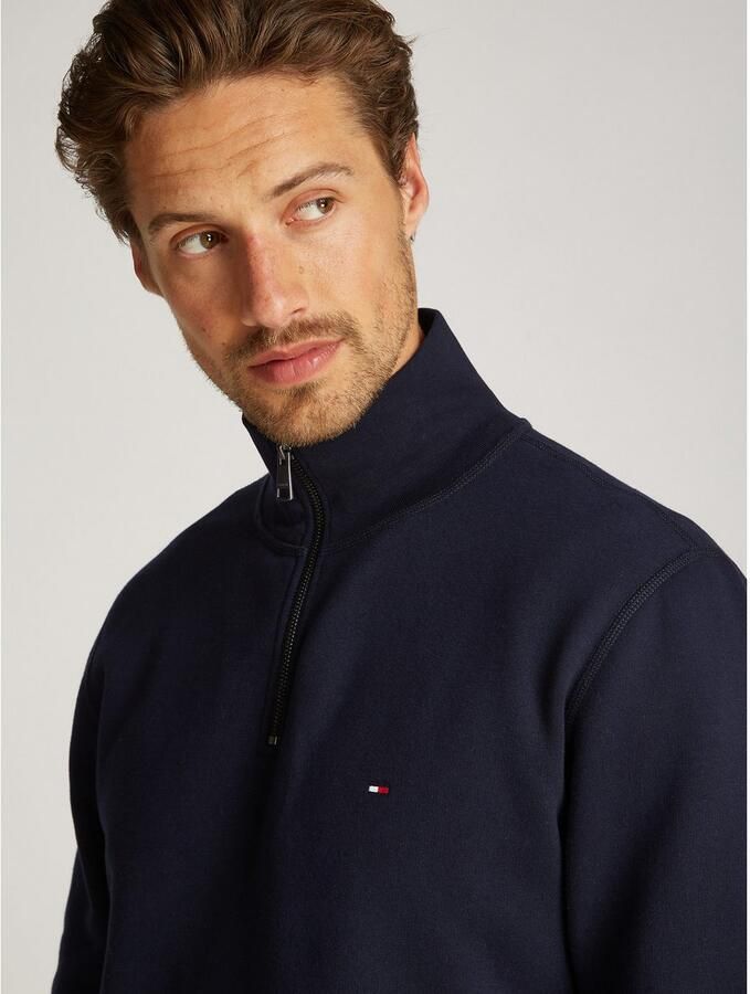 TOMMY HILFIGER Heren Truien & Vesten Essential Fleece 1 4 Zip Donkerblauw - Foto 3