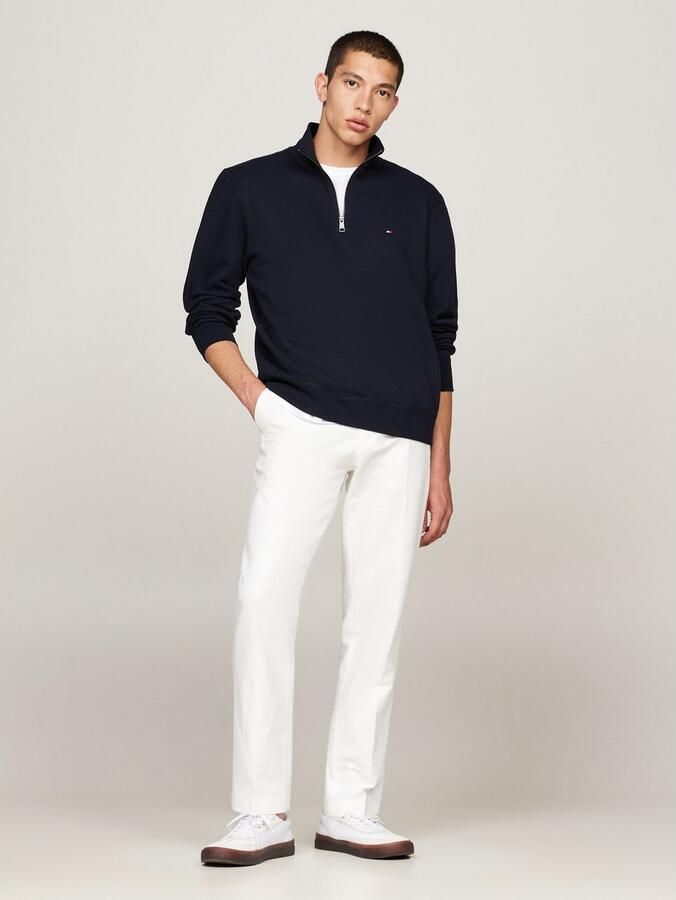 TOMMY HILFIGER Heren Truien & Vesten Essential Fleece 1 4 Zip Donkerblauw - Foto 5