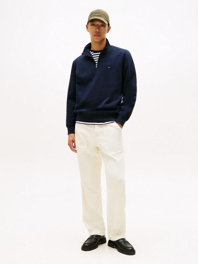 TOMMY HILFIGER Heren Truien & Vesten Essential Fleece 1 4 Zip Donkerblauw - Foto 9