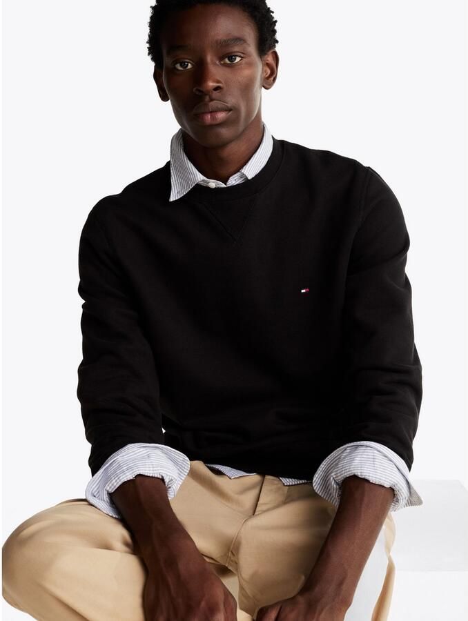 Tommy Hilfiger Sweatshirt ESSENTIAL FLEECE CREWNECK met logoborduursel - Foto 4