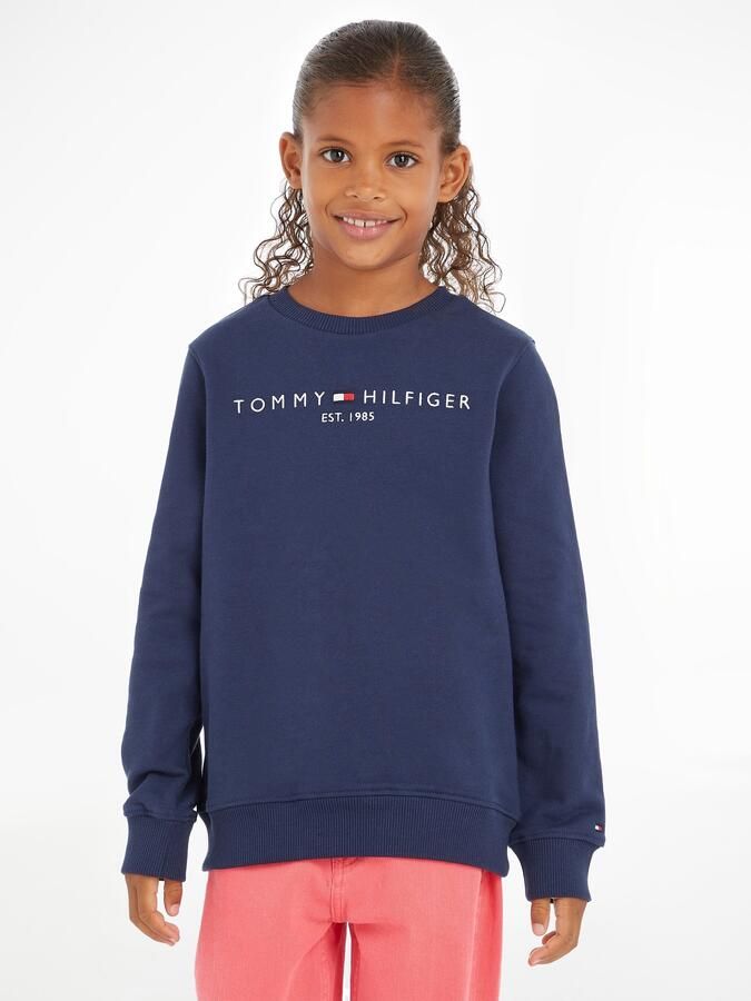 Tommy Hilfiger Sweatshirt ESSENTIAL SWEATSHIRT Kinderen Kids Junior MiniMe voor en - Foto 6