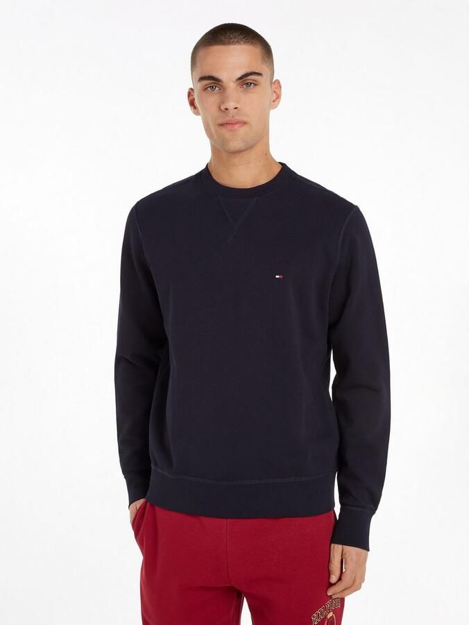 Tommy Hilfiger Blauwe Crew Neck Sweatshirt met Geborduurd Logo Blue Heren - Foto 11