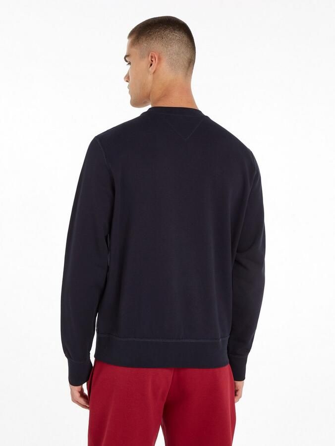 Tommy Hilfiger Blauwe Crew Neck Sweatshirt met Geborduurd Logo Blue Heren - Foto 5